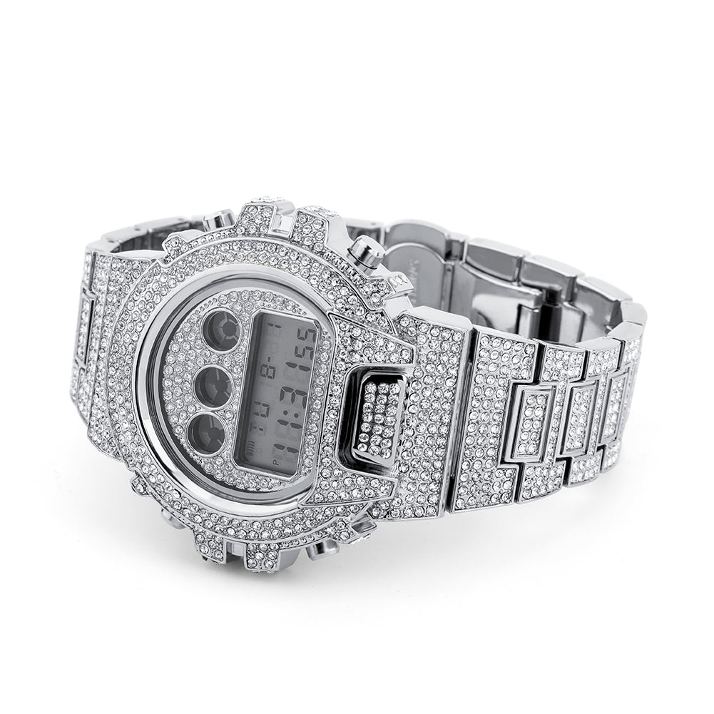 Relógio Ice Digital - Banhado a Ouro 18k