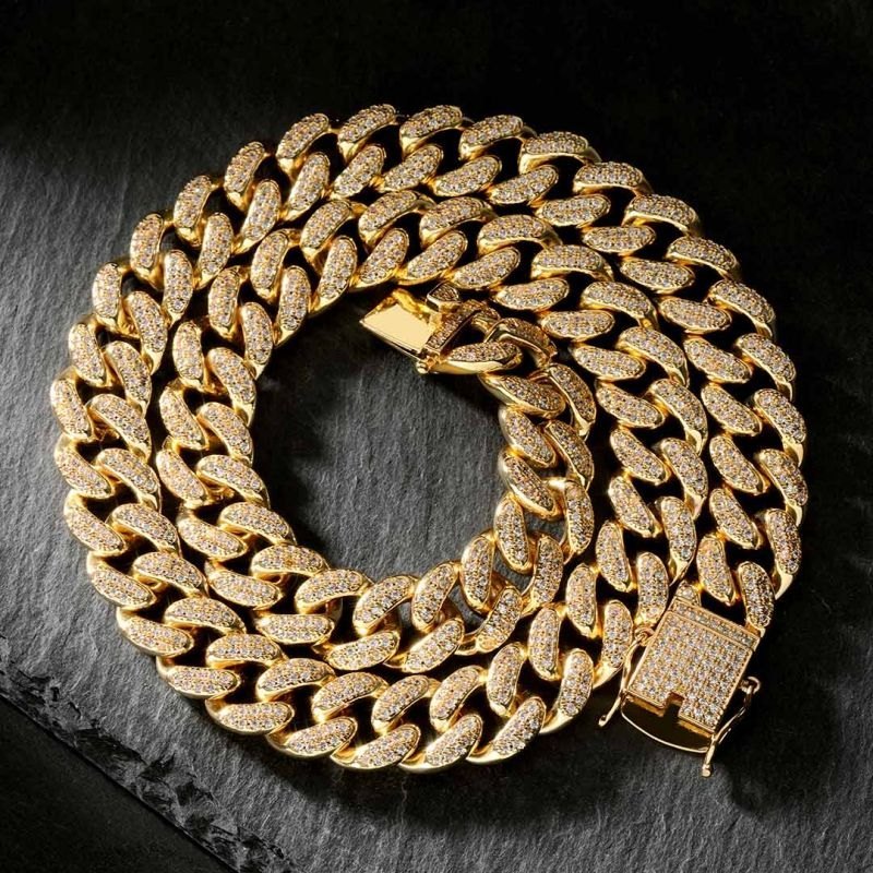 Colar Ice Cuban 13mm