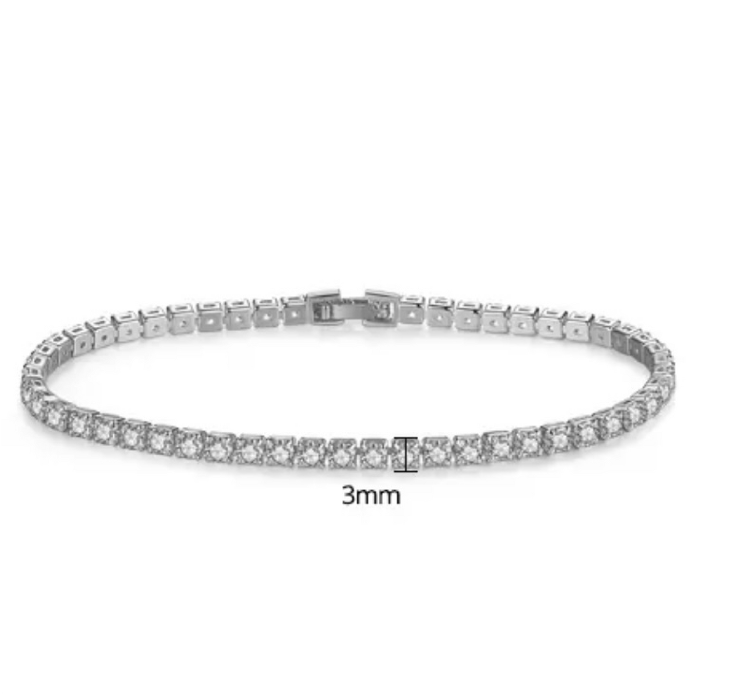 Pulseira Micro Tennis 3mm