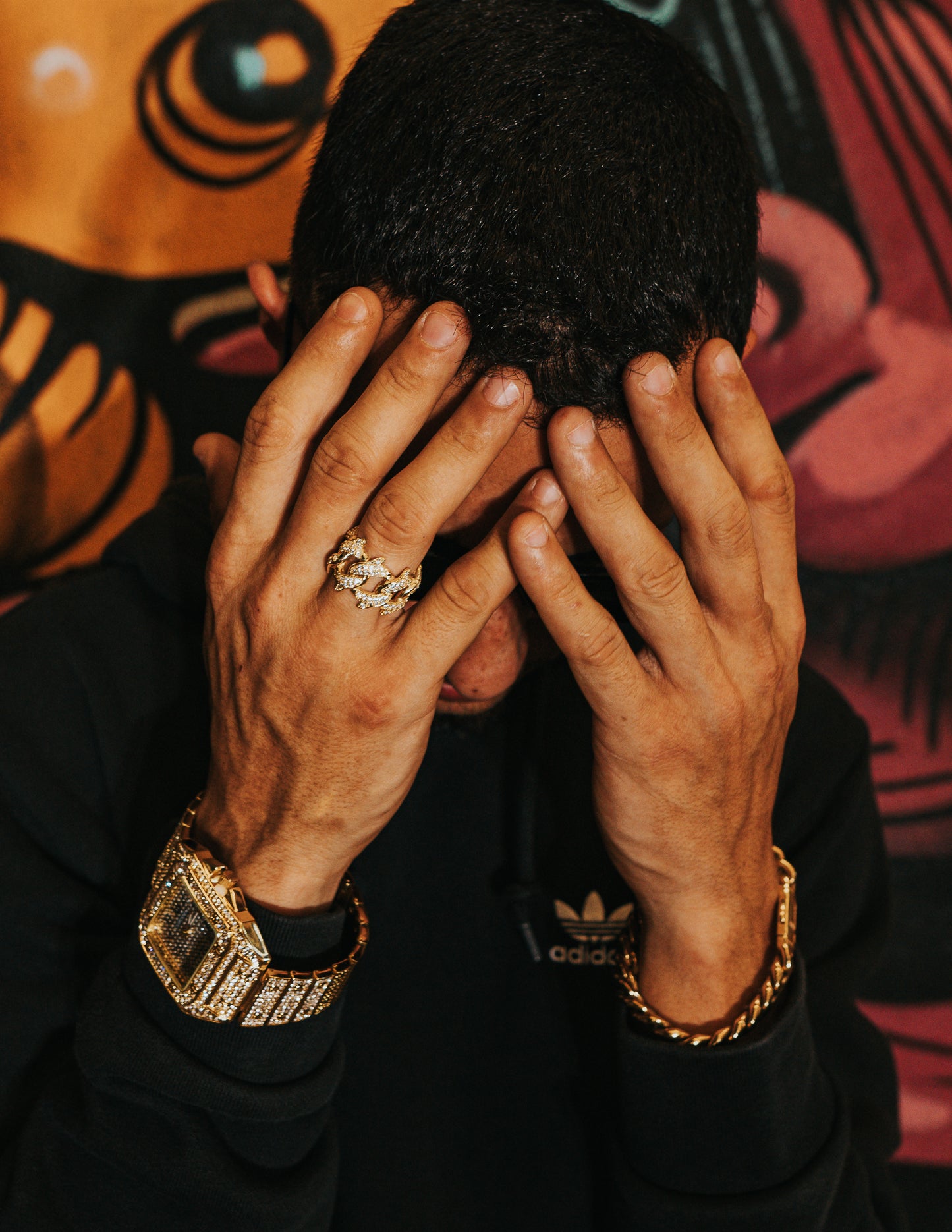 Anel Miami Cuban Spiked Banhado a Ouro 14K
