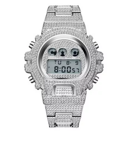 Ice Digital Watch - 18k Gold Plated