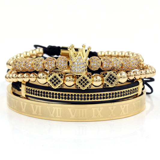 Set of 4 Gold Bracelets