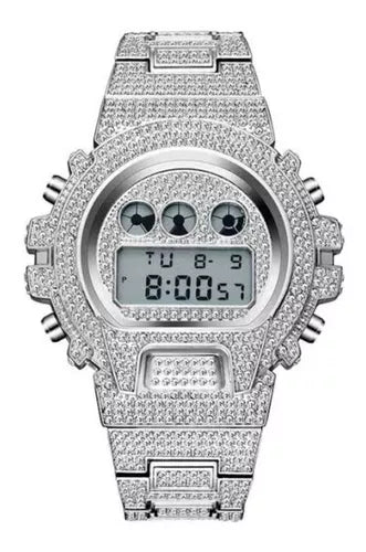 Ice Digital Watch - 18k Gold Plated
