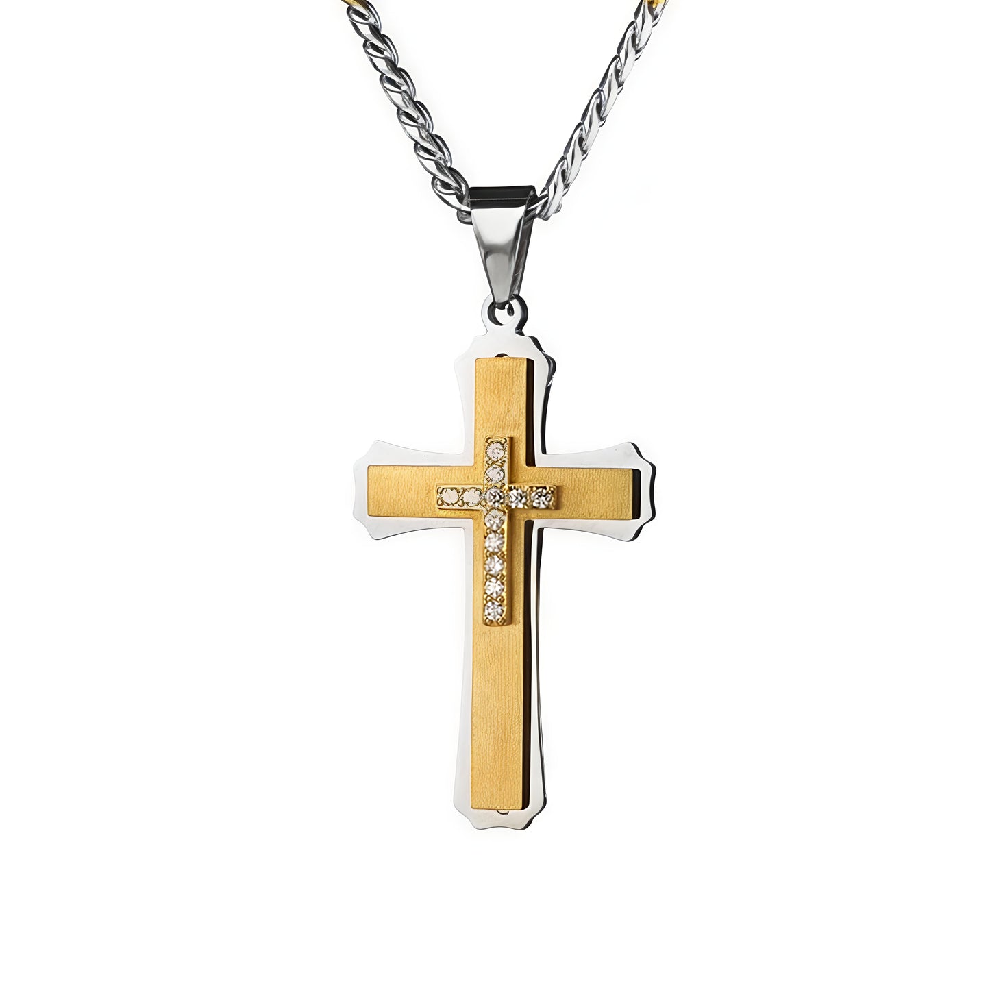 Colar Cubana Com Cruz Ice