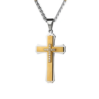 Colar Cubana Com Cruz Ice