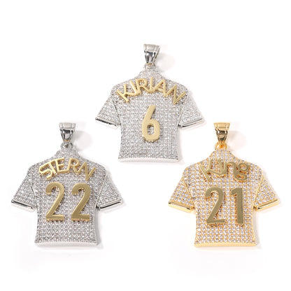 Pingente Camisola Futebol Personalizado