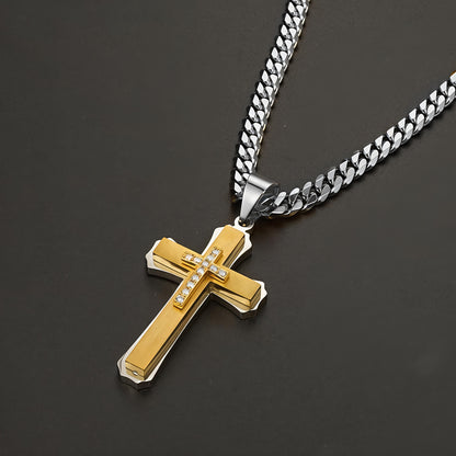 Colar Cubana Com Cruz Ice